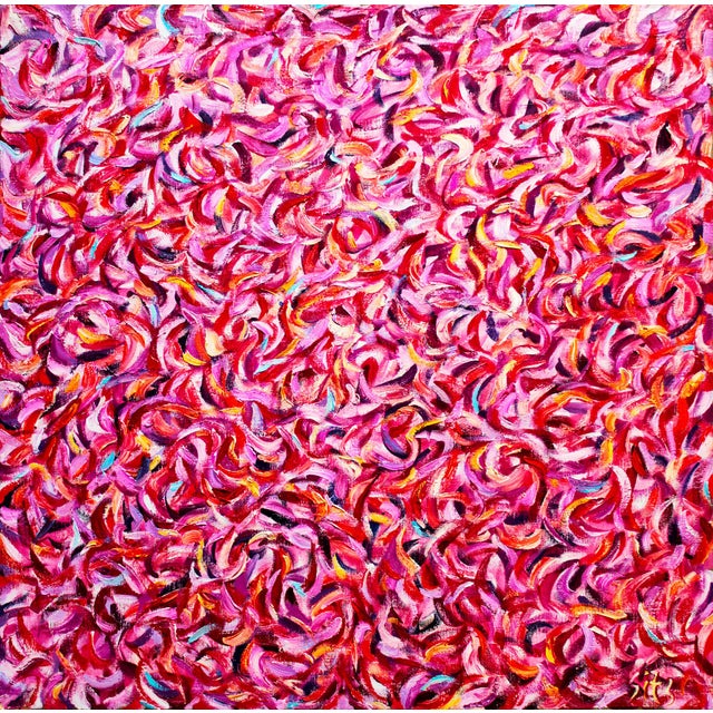 Artist Andrei Sitsko "The Garden 11. Abstract Series" Modern Original Painting I created this vibrant tableau with a...