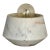 CB2 Modern Low Profile Marble Table Lamp For Sale