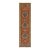 3.6x20Ft. Brunt Orange Persian Design Inspired Hand Knotted Wool Runner Rug For Sale
