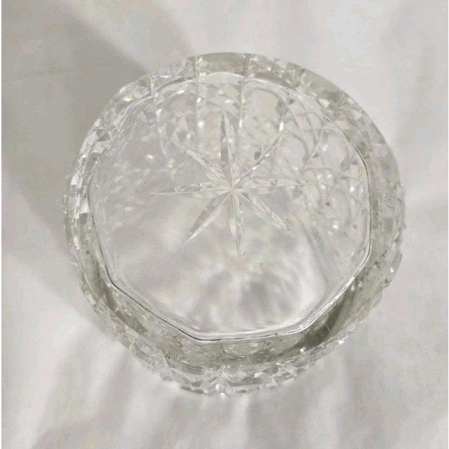 Antique Sterling Silver & Cut Glass Dressing Table Jar, 1918 For Sale - Image 15 of 17