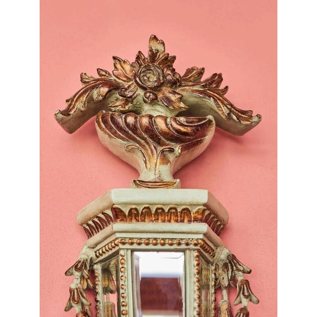 Neoclassical Wall Sconce with Mirrors For Sale - Image 4 of 11