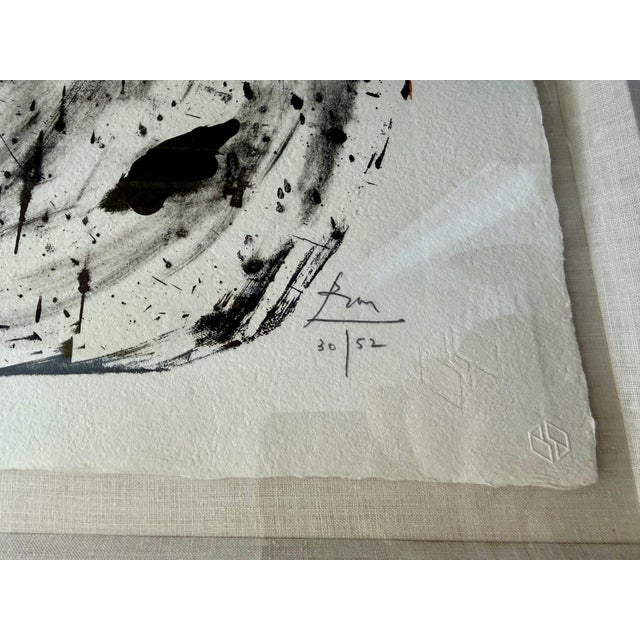 White Robert Motherwell, Large Robert Motherwell Lithograph Abstract Expressionist Lament for Lorca 1982 For Sale - Image 8 of 13