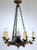 Empire French Bronze and Glass Chandelier from Lucien Gau, 1940s For Sale - Image 14 of 14