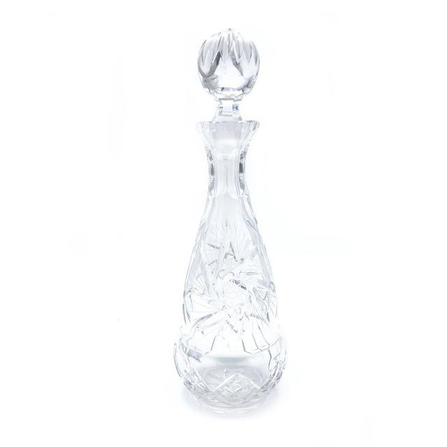 Vintage MidCentury Lead Crystal Decanters, Hand Cut in West Germany