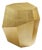 Three Rocks High Side Table in Gold Leaf from Insidherland For Sale