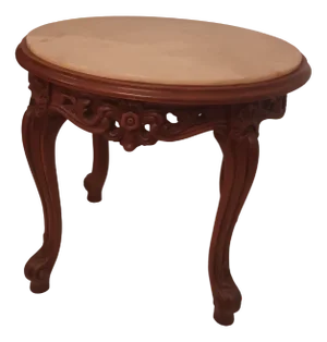 Louis Xv Coffee Table in Carved Wood and Precious Marble, 1965