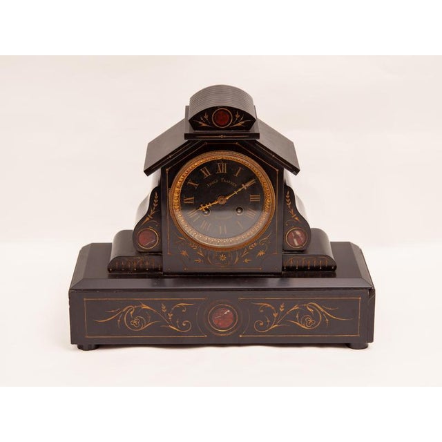 A distinguished Napoleon III marble mantel clock, retailed by Adolf Fraaier of Amsterdam, dating from the late 19th...