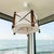 Scandinavian Wood and Linen Lampshade Hanging Lamp, 1960s For Sale - Image 4 of 11