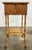Antique Scorched Bamboo Sewing Table For Sale - Image 4 of 12
