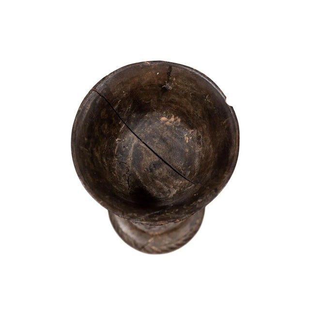 Antique Carved Wooden Cup For Sale - Image 4 of 5