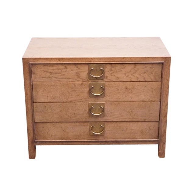 Neoclassical Mount Airy Solid Ash Italian Neoclassical Tuscan Style 36" Four Drawer Low Chest / Nightstand 1783 For Sale - Image 3 of 13