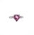 0.60 Ct Natural Pink Sapphire & Diamond Ring, Size 4.5 For Sale - Image 10 of 10