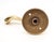 Vintage Braided Polished Brass Dummy Lever Knob For Sale - Image 4 of 4