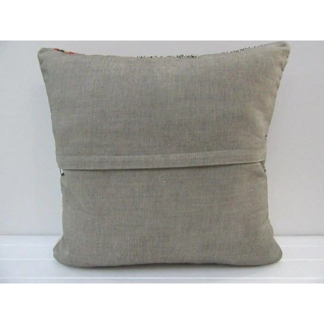 Contemporary Handmade Patchwork Turkish Kilim Pillow Cover For Sale - Image 3 of 4