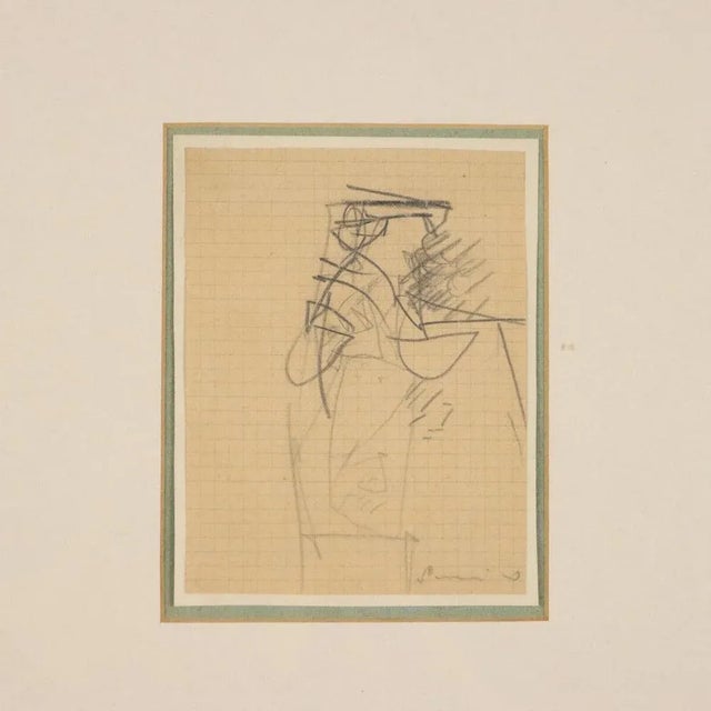 Emilio Scanavino, Figure, Artwork on Paper For Sale - Image 3 of 7