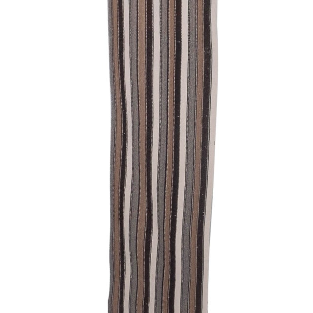 Mid-Century Modern Vintage Turkish Extra Long Kilim Runner -Runner 1'10" X 23'10" For Sale - Image 3 of 10