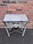 French Iron and Marble Small Console Table For Sale - Image 3 of 7