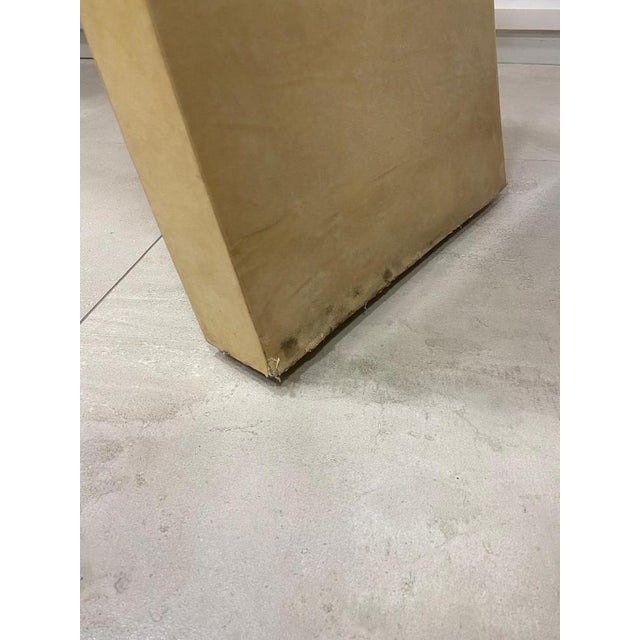 Beige Art Deco Parchment Console Table, 1940s For Sale - Image 8 of 9