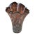 Large Hand-Blown Amethyst Art Glass Freeform Handkerchief Vase With White Mottled Inclusions, 13.5"h For Sale