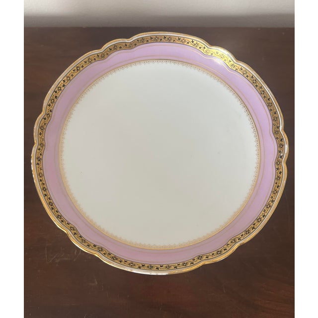 Pink Late 19th Century Old Paris Escalier De Cristal Pompadour Pink Compote Dish For Sale - Image 8 of 8