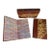 Antique French Leather Books - Decorative Marbled Covers - Set of 3 For Sale
