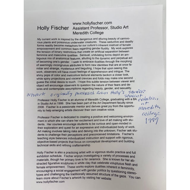 Vintage Holly Fischer Pottery Sculpture For Sale - Image 11 of 13