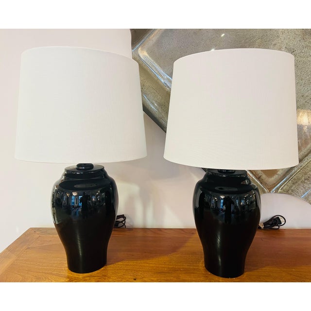 Mid-Century Modern Pair of Austrian Moser Crystal 1970 Table Lamps For Sale - Image 3 of 9