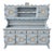 20th Century Lacquered and Decorated Sideboard, 1950s For Sale