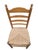 Vintage French Country Rush Seat Ladder Back Dining Chairs – Set of 4 For Sale In Chicago - Image 6 of 11