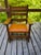Antique Child's Solid Oak Mission Leather Rocking Chair For Sale - Image 4 of 7