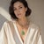 1930's 14k Yellow Gold Carved Jadeite Station Style Necklace For Sale In Cincinnati - Image 6 of 6