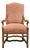 Pearson Furniture Solid Ash Country French Accent Lounge Arm Chair W. Brick Red Basketweave Upholstery 01422-00 For Sale
