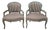 Pair of Late 18th-Early 19th C. Louis XV Style Child's Fauteuils For Sale