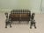 Gothic Inglenook Grate Set on Dragon Andirons These are heavy Iron Andirons with claw feet and brass faces, they come with...