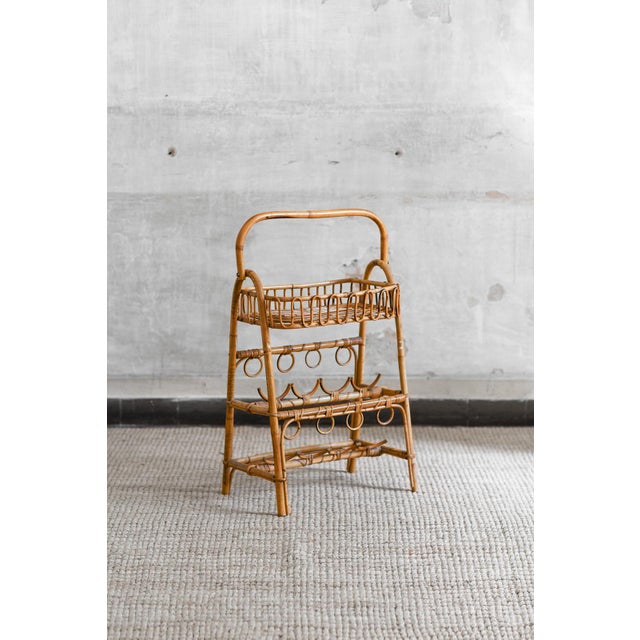 Mid-Century Bamboo Bottle Rack Etagère, 1960s For Sale - Image 6 of 6