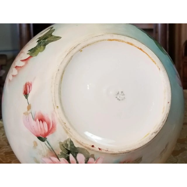 Antique Jean Pouyat Petler (Jpl) Hand Painted Jardiniere (1905) For Sale - Image 9 of 11