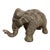 Vintage Textured Ceramic Elephant Sculpture For Sale