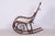 Art Deco Beech & Rattan Rocking Chair attributed to Thonet, Czech, 1890s For Sale - Image 13 of 16