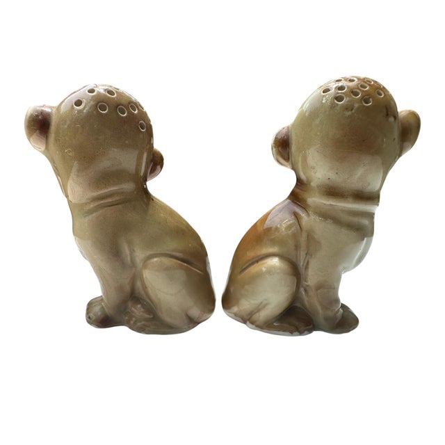 Mid-Century Modern Vintage Mid-Century Modern Palm Beach Monkey Statues Salt and Pepper Shakers Set Monkey Figurines – Pair For Sale - Image 3 of 7