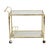 Gold Hollywood Regency Faux Bamboo and Glass Bar Cart by Orsenigo, Italy, 1970s For Sale - Image 8 of 13