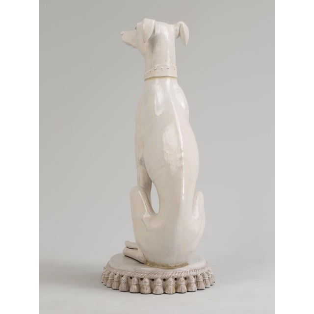 Sculpture Materials Vintage Italian Whippet Sculpture For Sale - Image 7 of 15