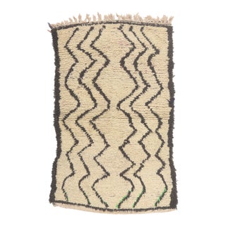 Vintage Azilal Boucherouite Moroccan Rug, 03'07 X 05'09 For Sale