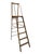 This is a very tall vintage folding step ladder with a platform and hand rails on top. It is very sturdy and well made...