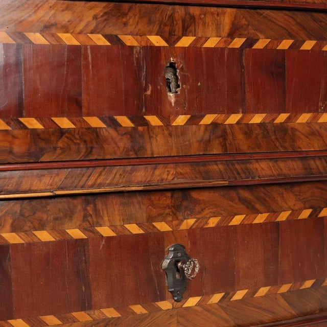 Antique Flap Cabinet in Wood, Italy, 18th Century For Sale - Image 12 of 16