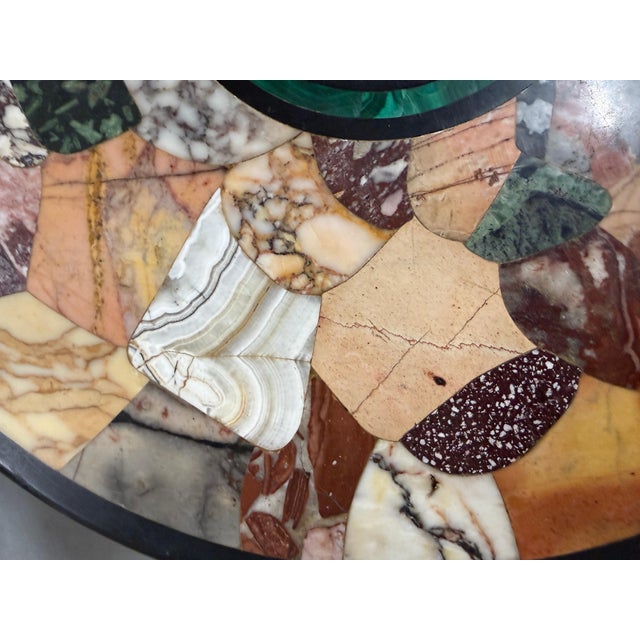 19th Century Specimen Marble Table Top with Custom Base For Sale - Image 10 of 14