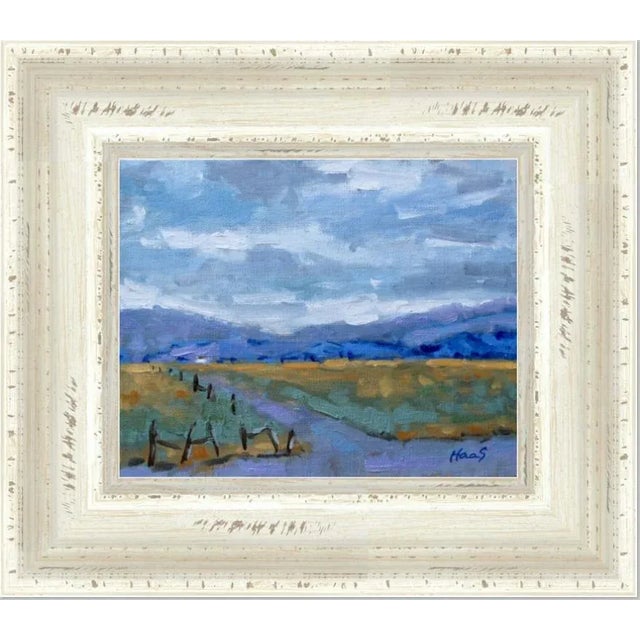 Contemporary Desertscapes — Crossroads Nevada Modern Oil Painting For Sale - Image 3 of 5