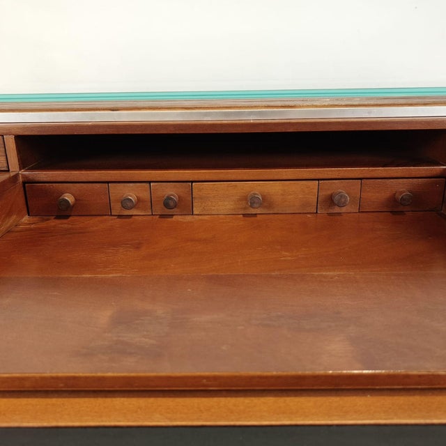 Wood Model 804 Desk by Gianfranco Frattini for Bernini, 1960s For Sale - Image 7 of 18
