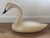 Large Folk Art Antique Painted Wooden Swan Decoy For Sale - Image 4 of 6
