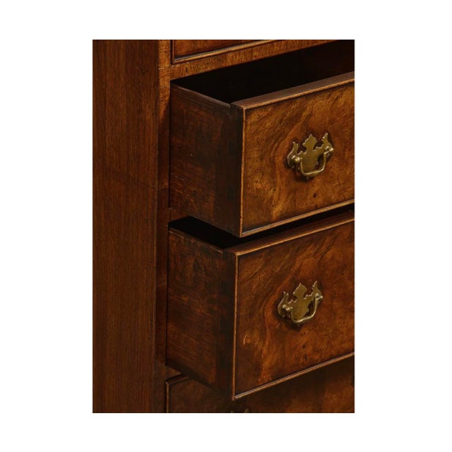 Burton-Ching George III Style Burl Walnut Credenza Sideboard Cabinet For Sale In Los Angeles - Image 6 of 6