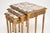 Antique French Gilt Wood Nesting Tables with Marble Tops, 1930, Set of 3 For Sale - Image 6 of 13